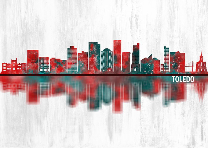 Toledo Ohio Skyline