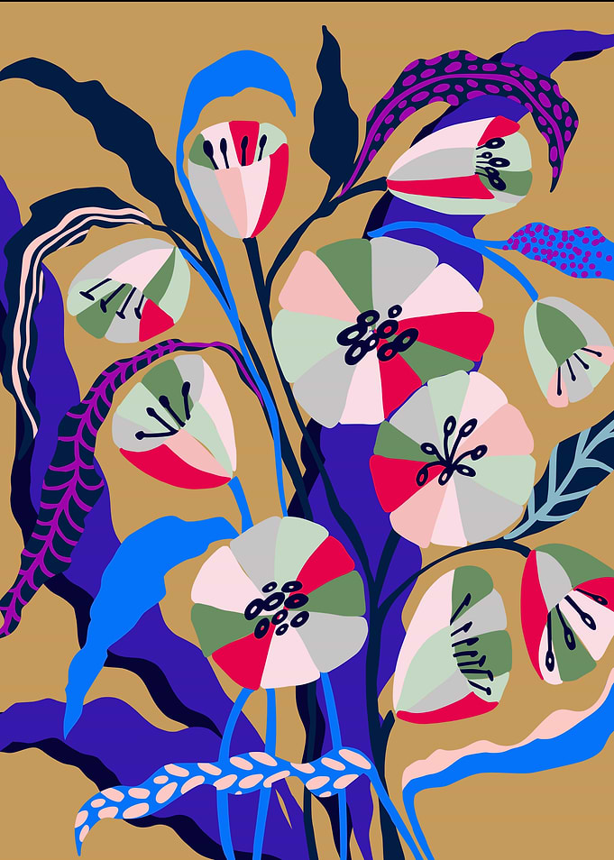 summer wheel flowers