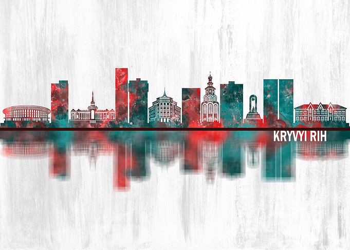 Kryvyi Rih Ukraine Skyline