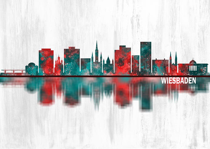 Wiesbaden Germany Skyline