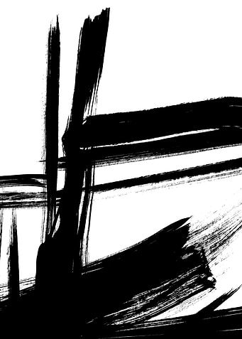 Black Brush Strokes 3