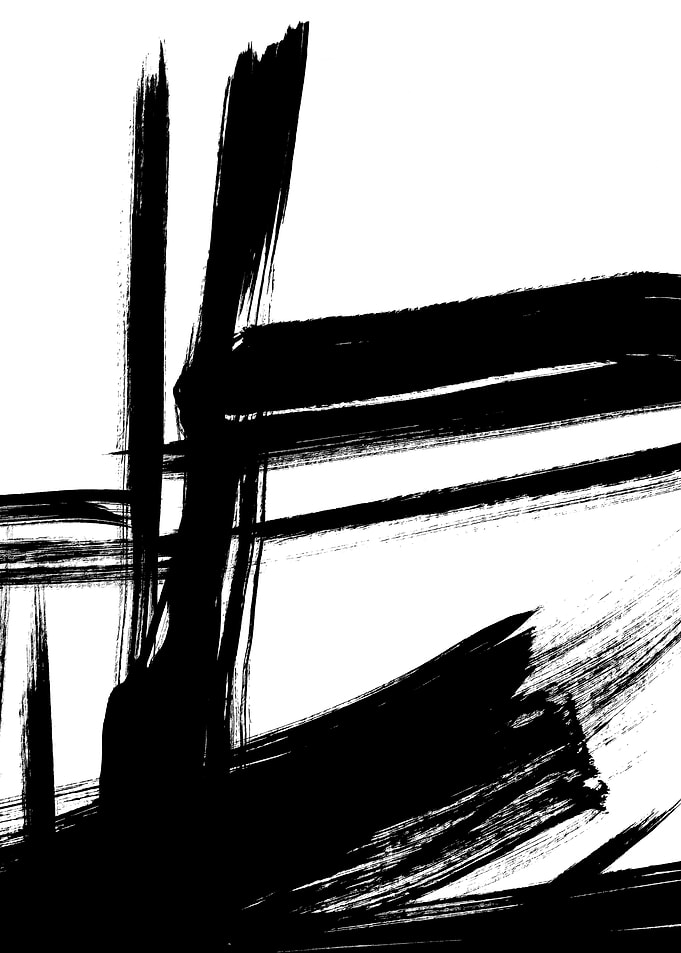 Black Brush Strokes 3