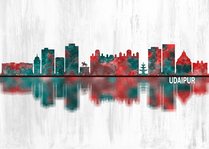 Udaipur Rajasthan Skyline