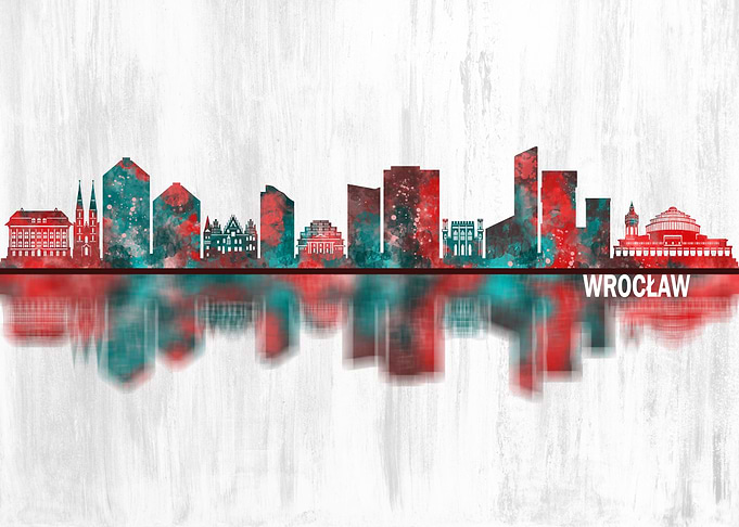 Wroclaw Poland Skyline