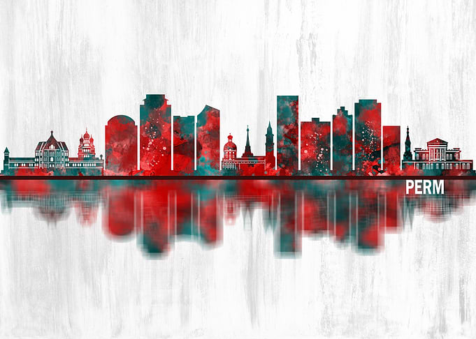 Perm Russia Skyline