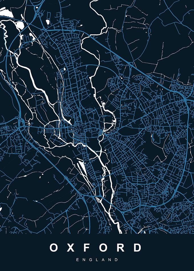 OXFORD Map England UK