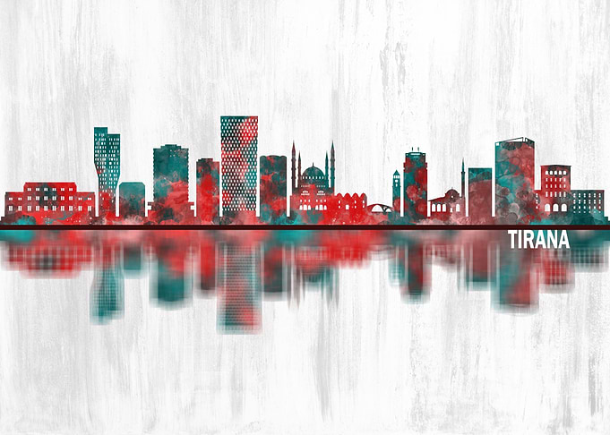 Tirana Albania Skyline