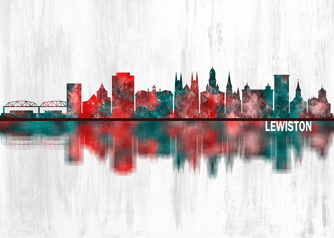 Lewiston Maine Skyline