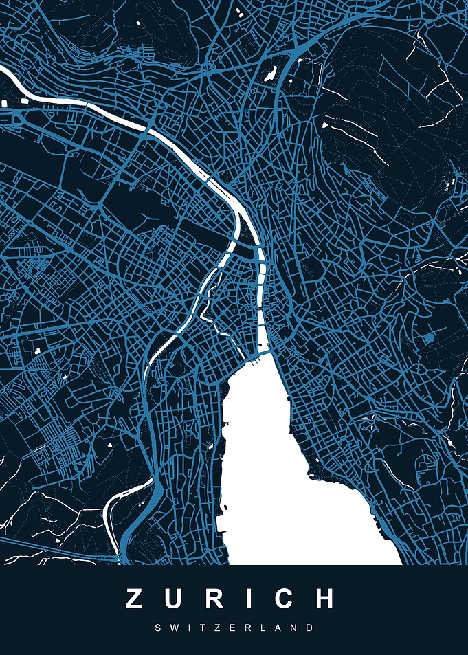 ZURICH Map Switzerland