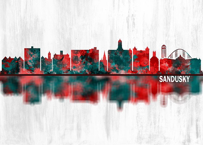 Sandusky Ohio Skyline