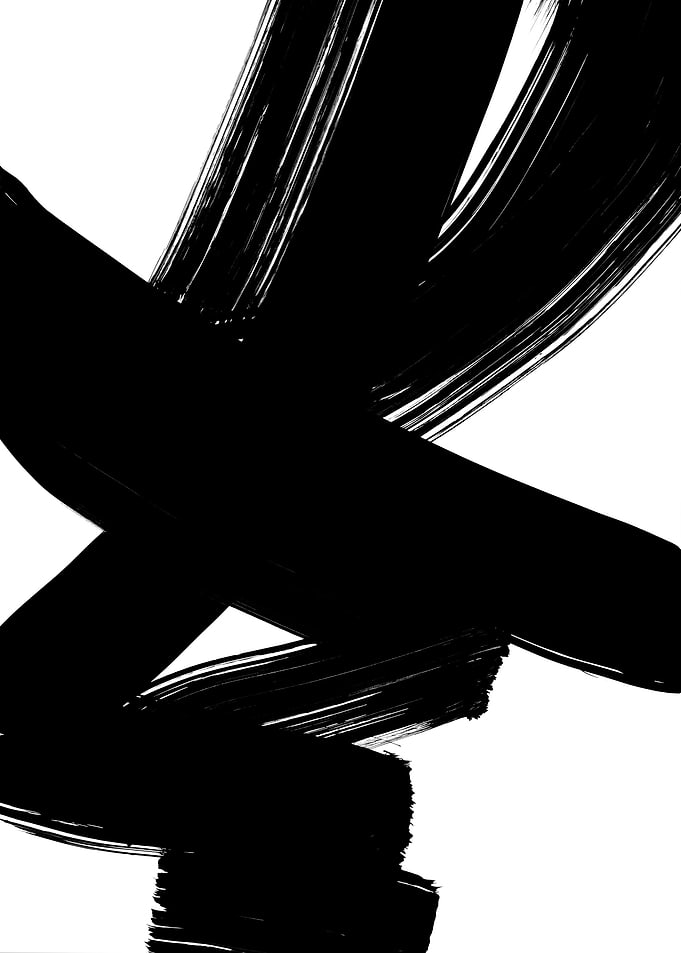 Black Bold Brush Strokes 4