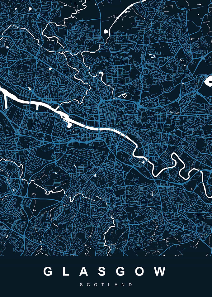 GLASGOW City Map Scotland