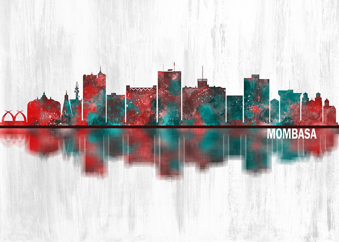 Mombasa Kenya Skyline
