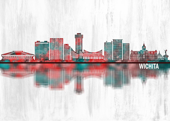 Wichita Kansas Skyline