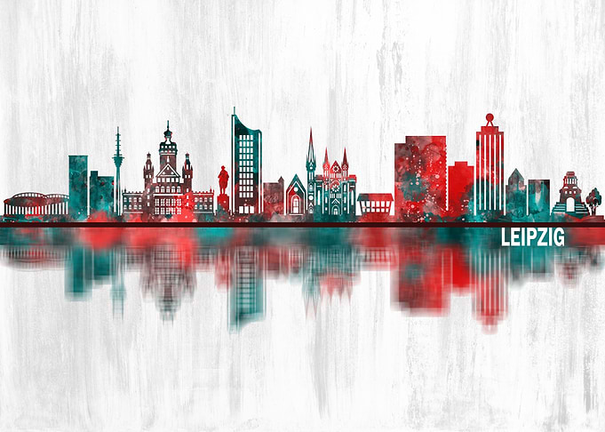 Leipzig Germany Skyline