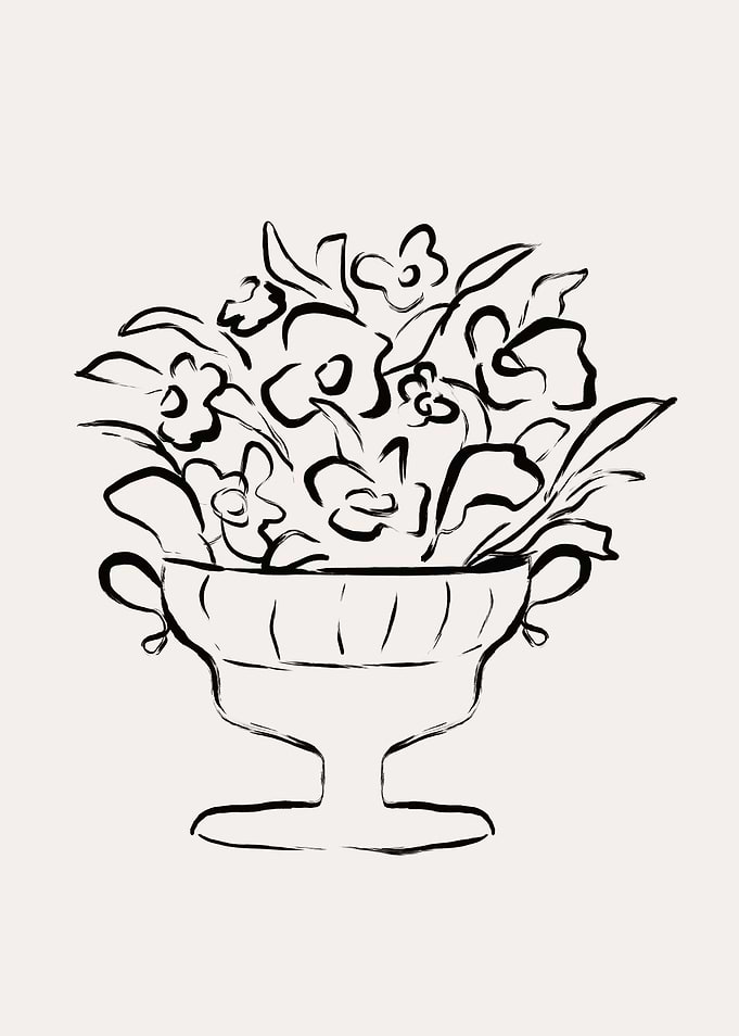 Abstract Flowers Bouquet