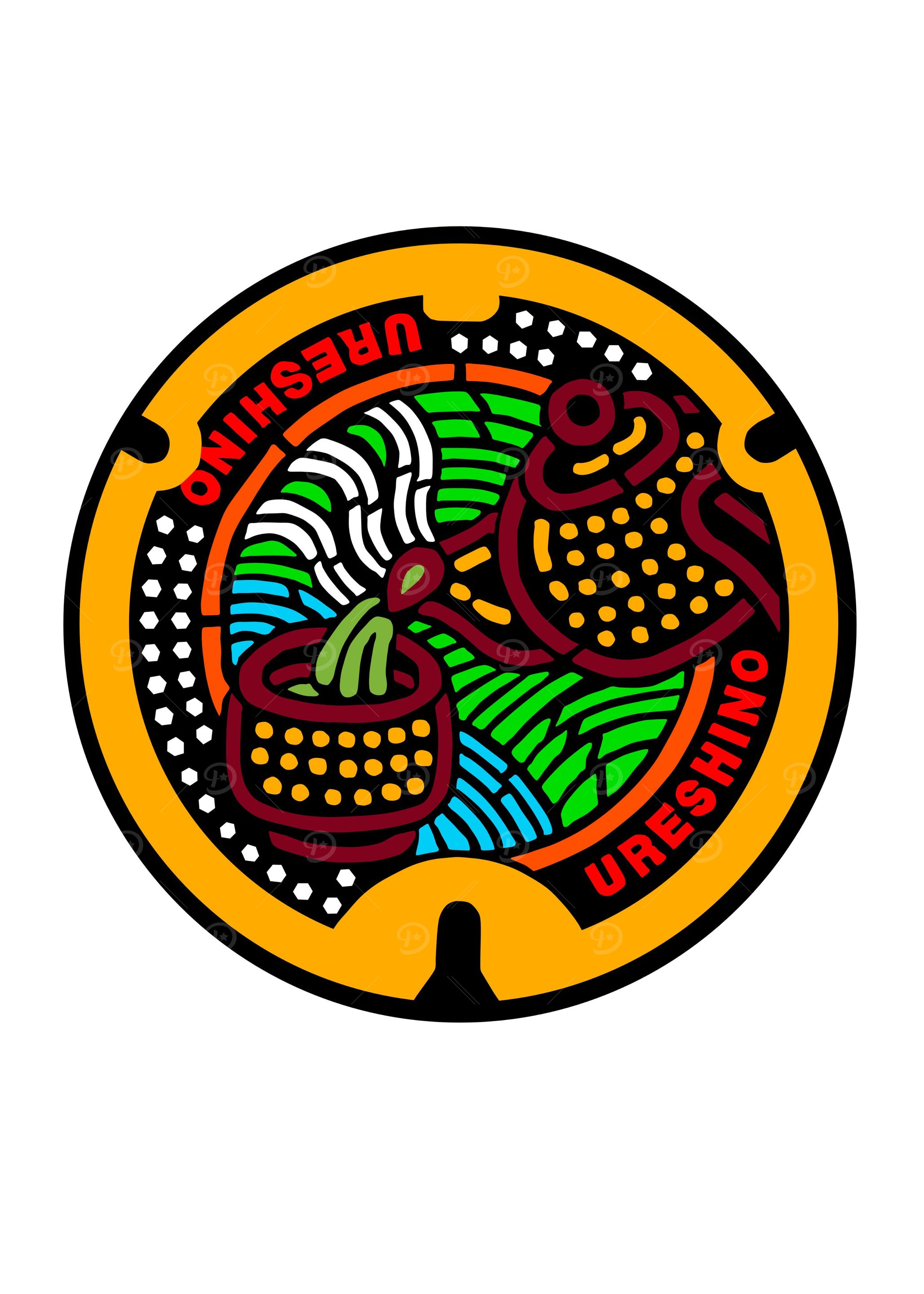 Ureshino Tea manhole