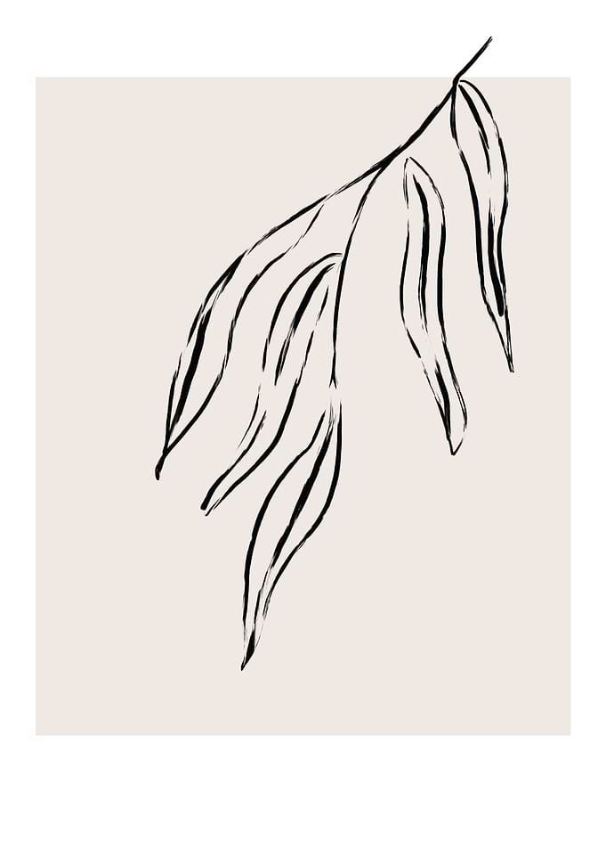 Abstract Botanical Leaf