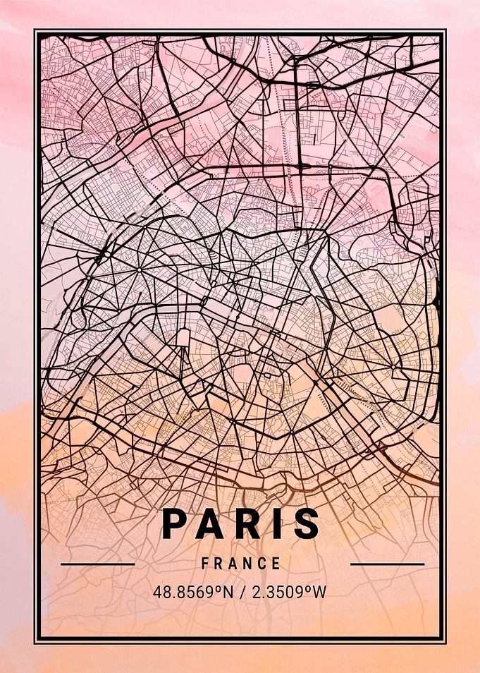 Paris City Map France