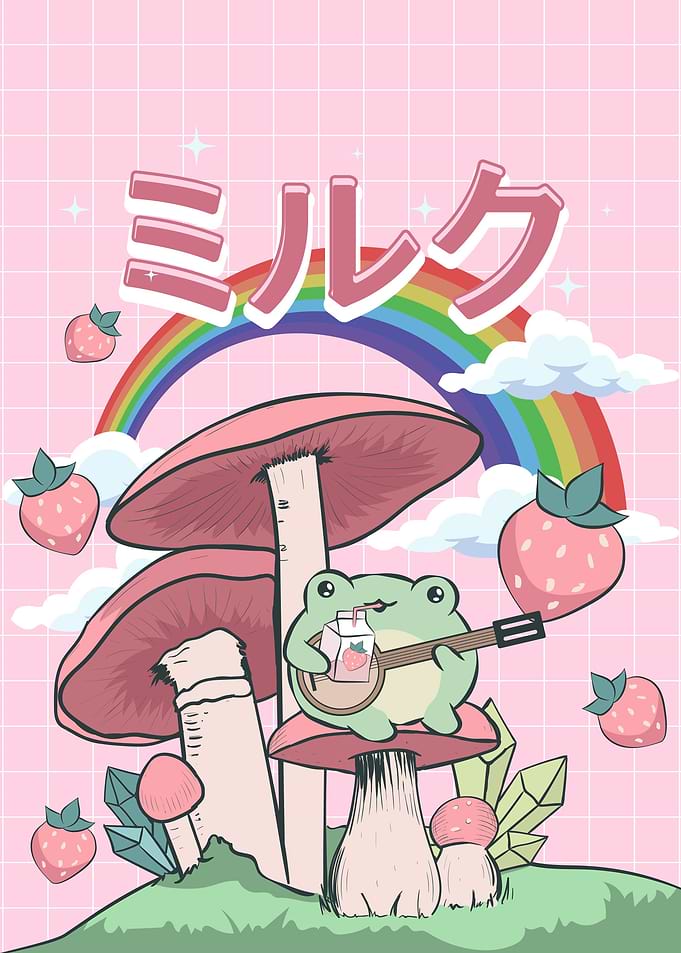 Cottagecore Kawaii Frog