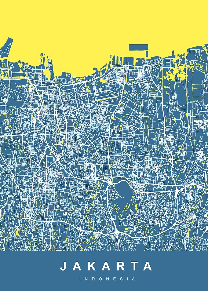 JAKARTA City Map Indonesia