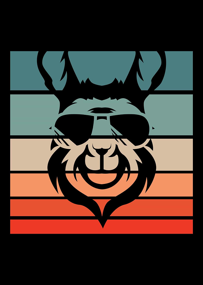 Llama Retro Vintage