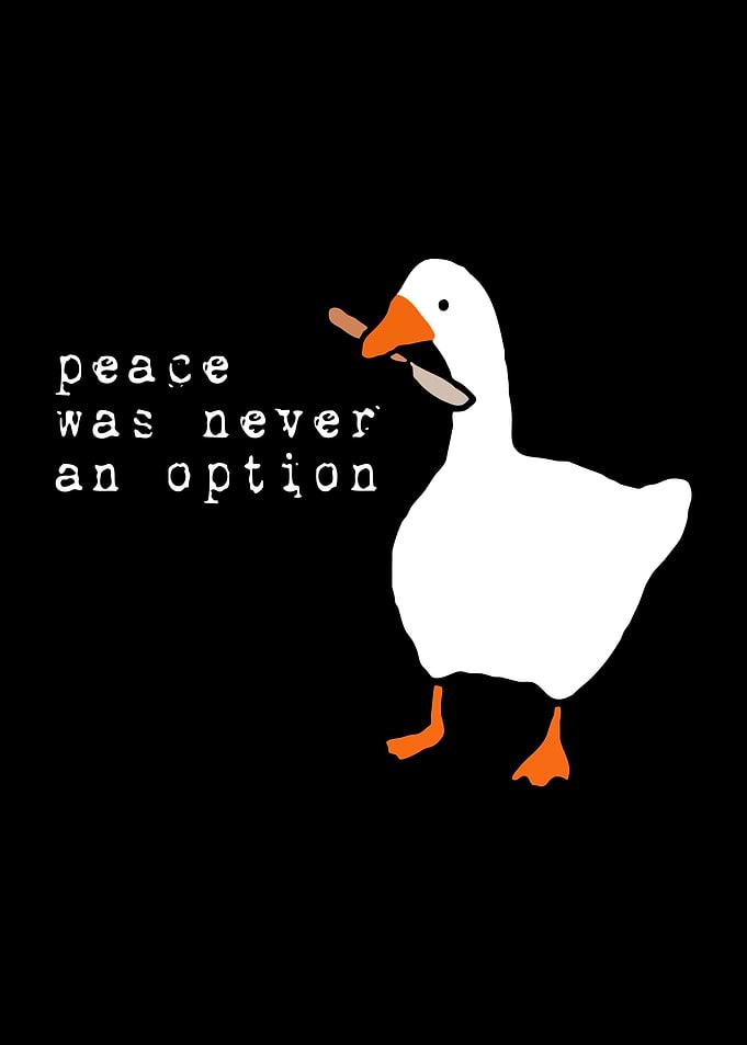 peace was never an option
