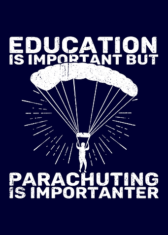 Parachuting is importanter