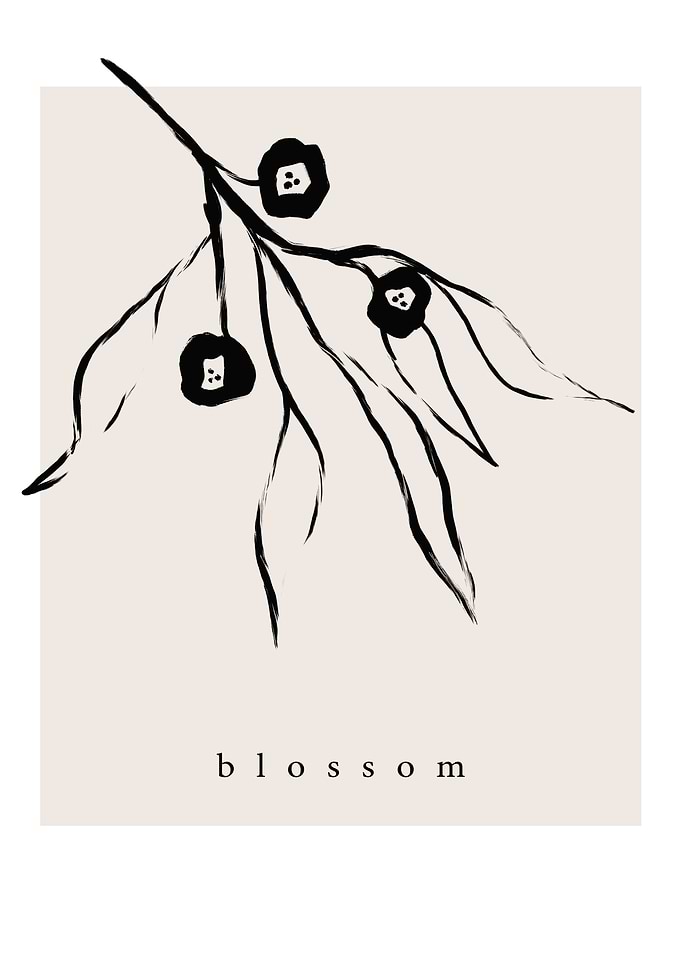 Abstract Cherry Blossom