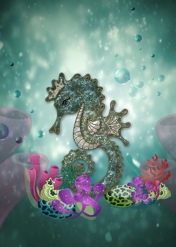 Elegant seahorsse