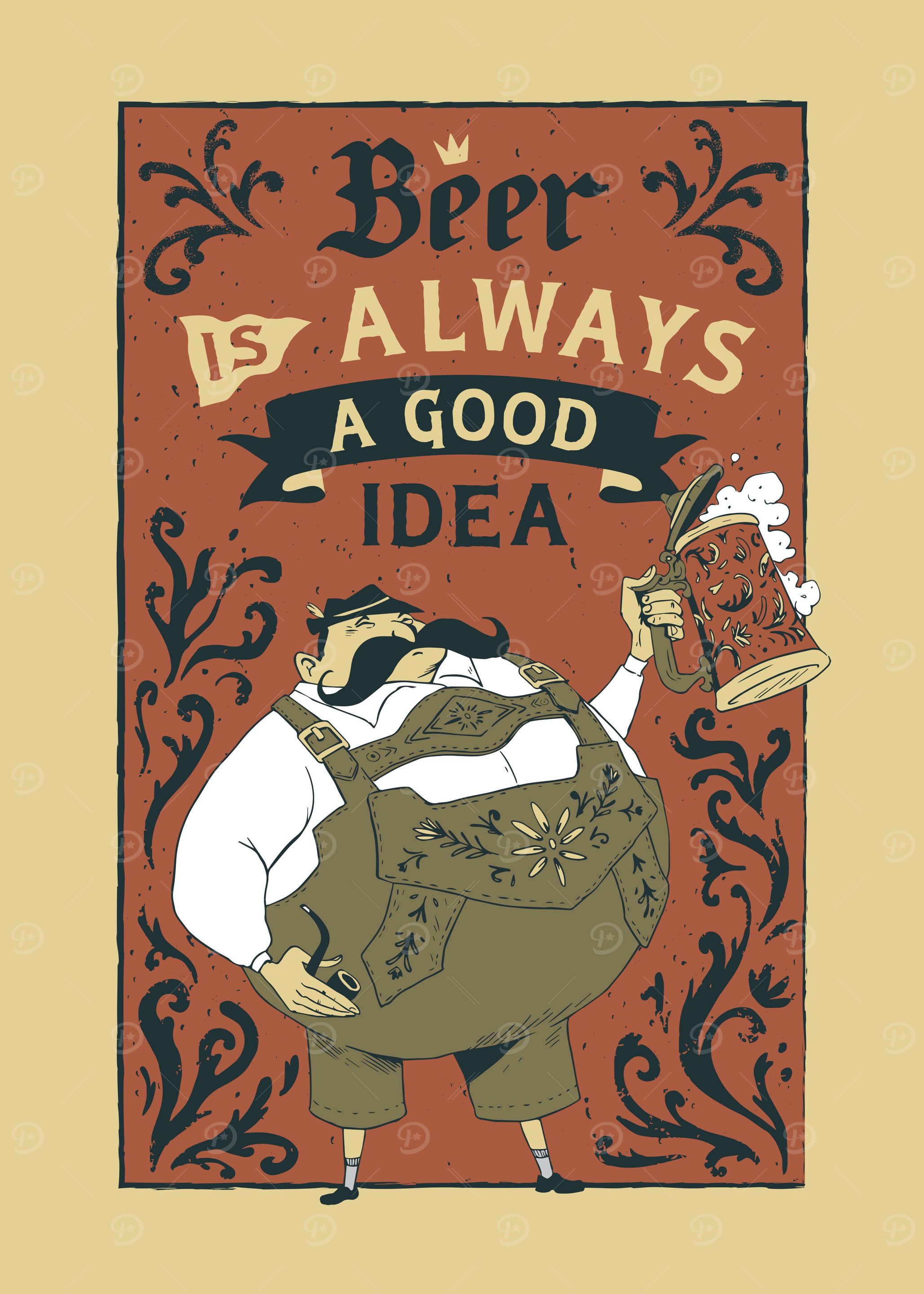 Oktoberfest vintage poster