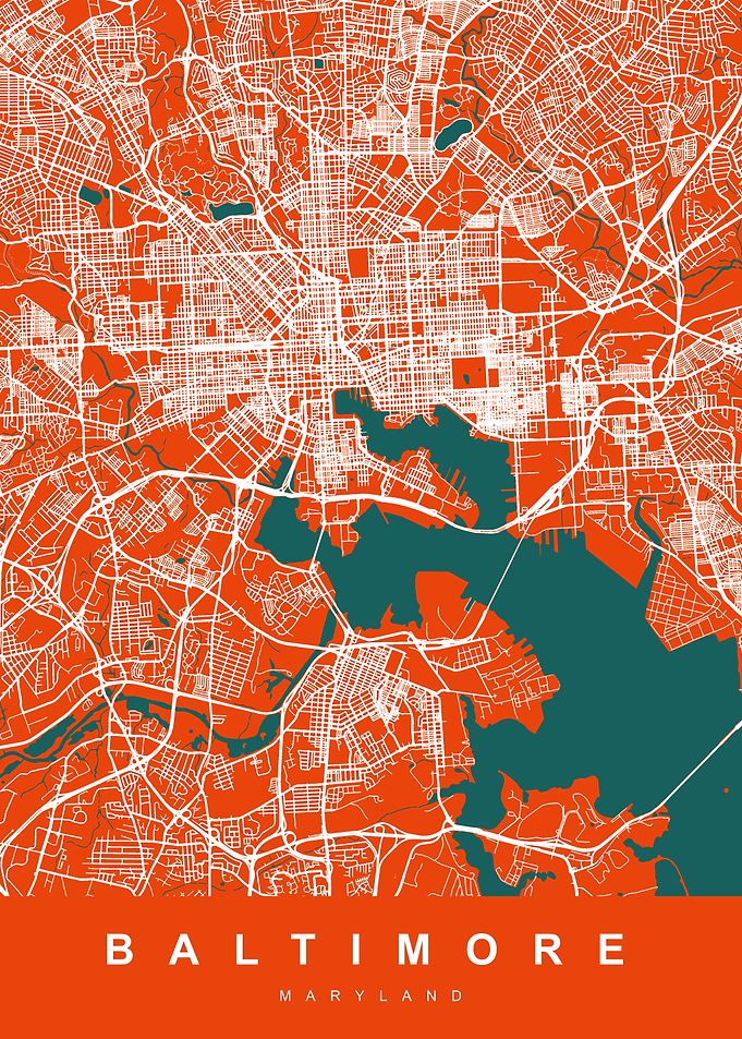 BALTIMORE City Map USA