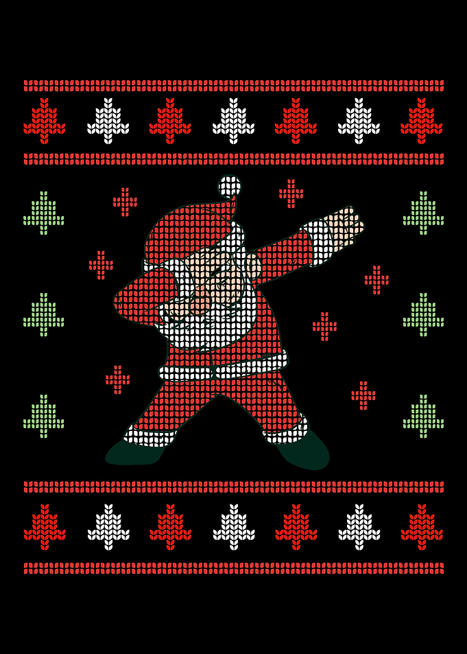 Dabbing Santa Christmas