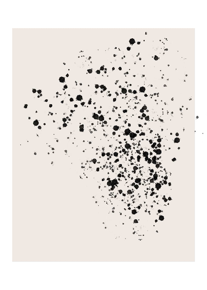 Abstract Ink Spray