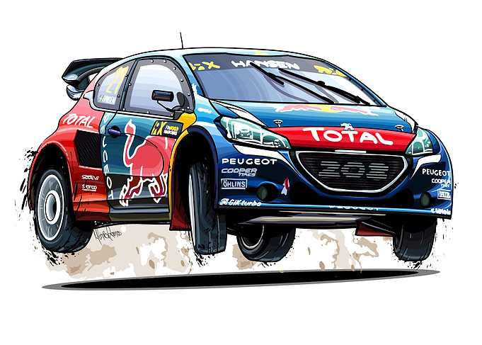 Peugeot 208 RX Artwork
