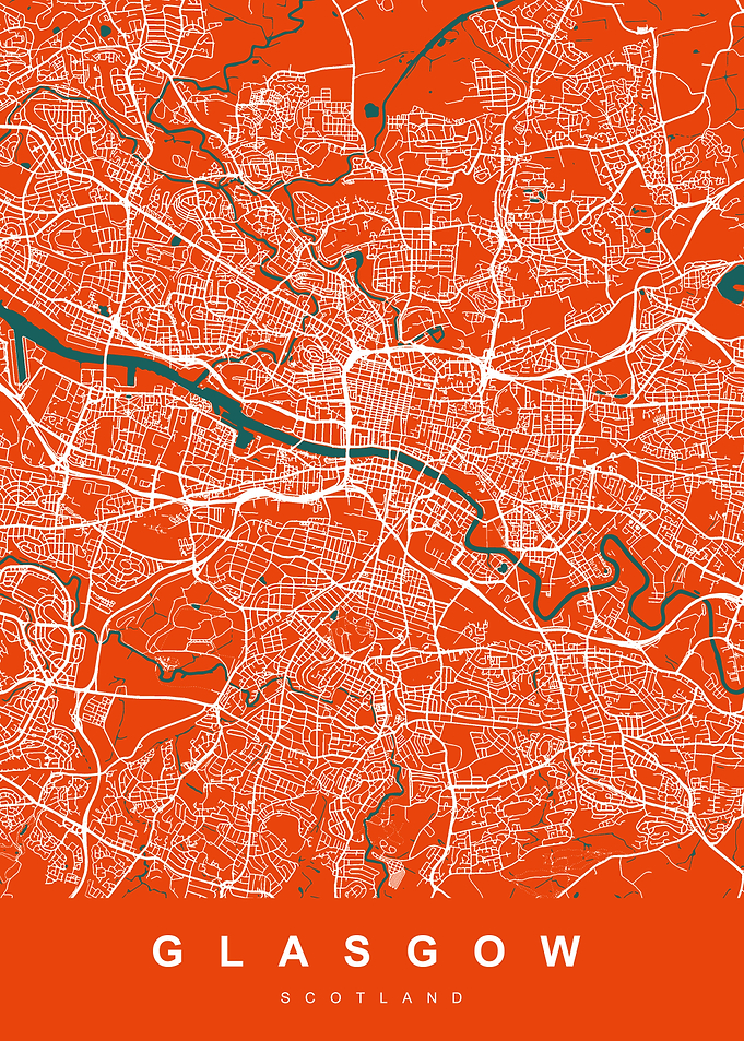 GLASGOW Map Scotland