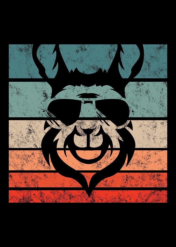 Llama Retro Vintage