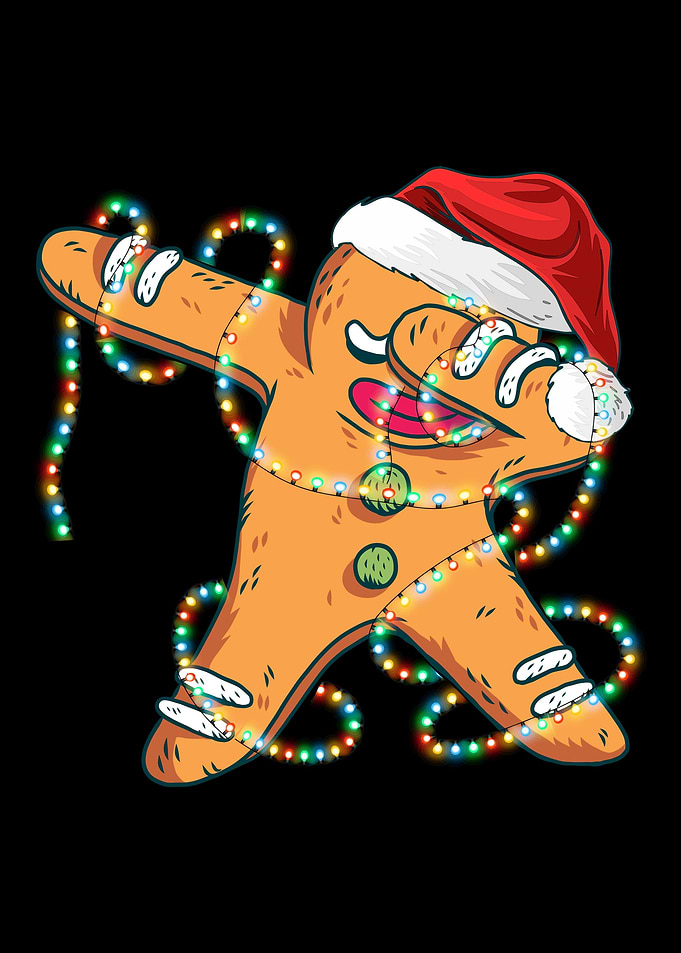 Dabbing Gingerbread Xmas