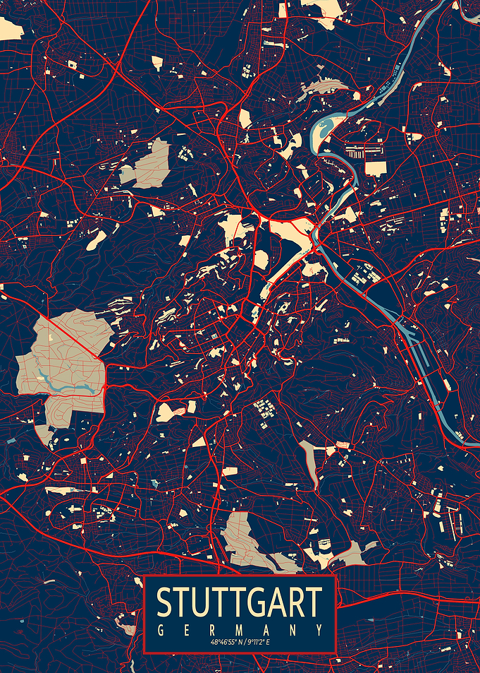Stuttgart City Map Hope