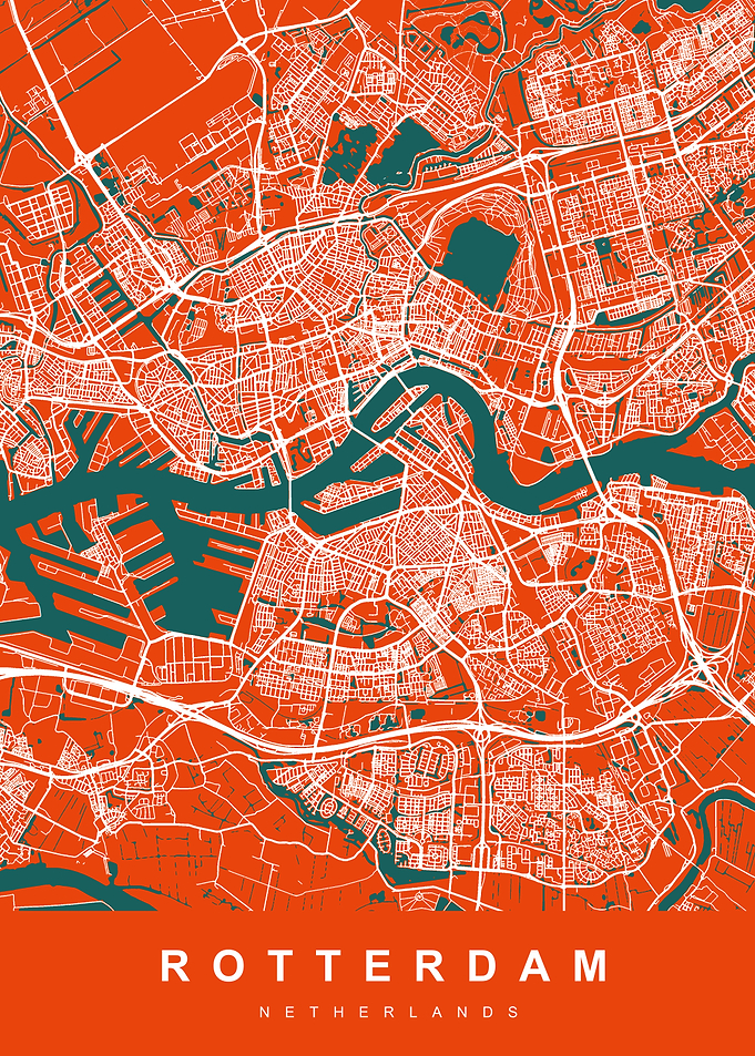 ROTTERDAM Map Netherlands