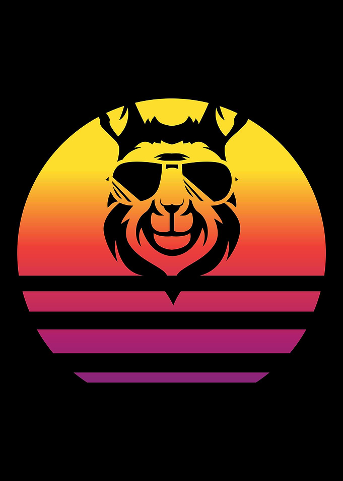 Llama Retro Vintage