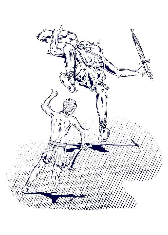 David and Goliath