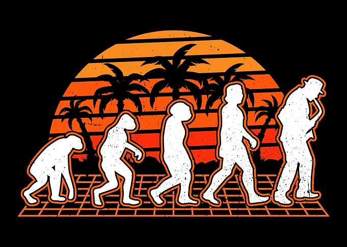 Saxophone Evolution Retro