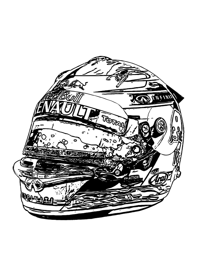 Sebastian Vettel helmet