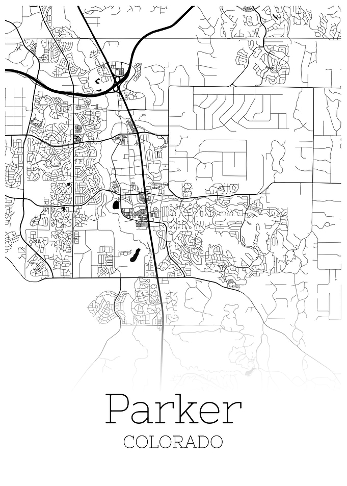 Parker Coloroda city map
