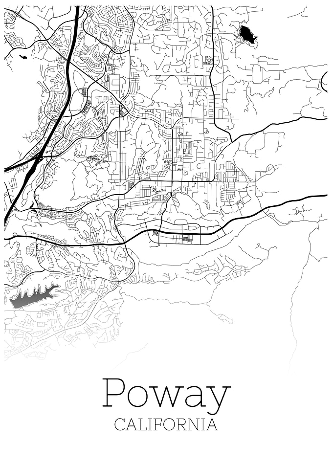 Poway California city map