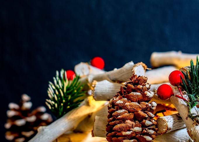 Modern advent wreath