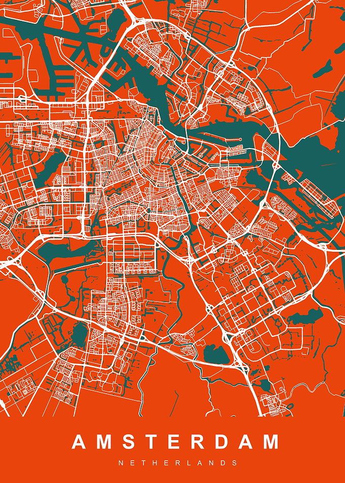 AMSTERDAM Map Netherlands