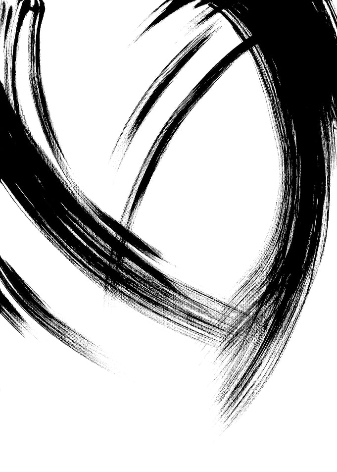 Black Brush Strokes 8