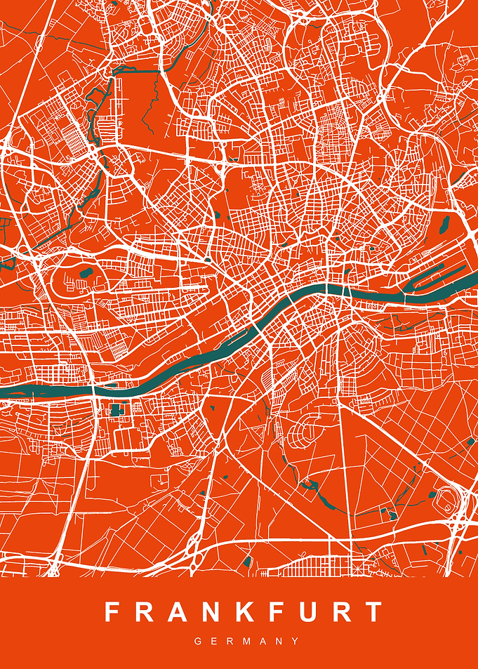 FRANKFURT City Map Germany